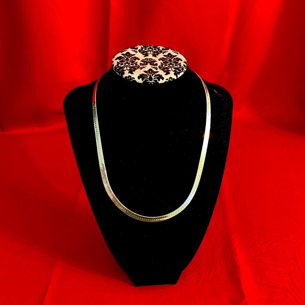 Herringbone Chain Sterling Silver 5mm wide 18” long